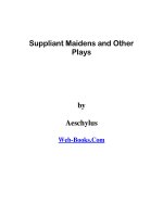 Suppliant Maidens and Other Plays