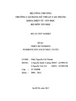 Thiết kế website website bán sách trực tuyến