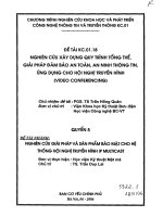 Nghiên cứu giải pháp và hệ thống bảo mật cho hệ thống hội nghị truyền hình IP
