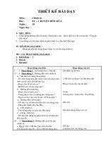 Giáo án Chính tả - Lớp 2 - Chuyện bốn mùa