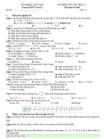 Đề kiểm tra access nâng cao