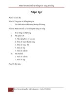 Phân tích thiết kế hệ thống bán hàng ăn uống