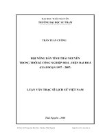 Hội nông dân tỉnh thái nguyên trong thời kì công nghiệp hoá - hiện đại hoá (giai đoạn 1997 – 2007).pdf