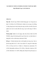 Xác định tác nhân gây bệnh lâm sàng và kết quả điều trị viêm kết mạc cấp ở trẻ em