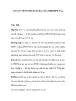 Viên nén phóng thích kéo dài chứa Nifedipine 30mg