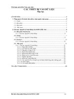 Tìm hiểu Các thiết bị vào dữ liệu