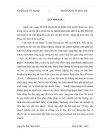 Giải pháp marketing nhằm đẩy mạnh tiêu thụ rượu ngoại tại công ty TNHH một thành viên thương mại dịch vụ và xuất nhập khẩu