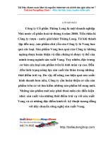 Đa dạng hoá sản phẩm nước ép trái cây tại Công ty Cổ phần Thăng Long