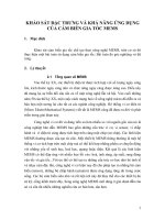 Khảo sát đặc trưng và khả năng ứng dụng của cảm biến gia tốc MEMS