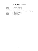 Giải pháp hoàn thiệncông tác thẩm định tài chính dự án tại chi nhánh ngân hàng đầu tư và phát triển Thăng Long