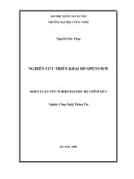 Xây dựng hệ thống an ninh mạng cho VNUnet  nghiên cứu triển khai HP OPENVIEW