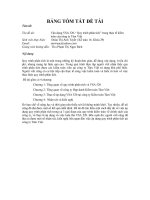 Vận dụng VSA 520-“ Quy trình phân tích” trong thực tế kiểm toán của công ty Tâm Việt