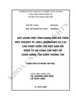 Ứng dụng bản đồ điện tử trên Pocket PC