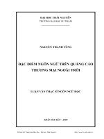 Đặc điểm ngôn ngữ trên quảng cáo thương mại ngoài trời