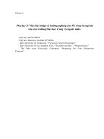 Khảo sát nhu cầu được hướng dẫn hội nhập vào chuyên ngành của sinh viên đại học bách khoa khi chuyển từ đại cương sang chuyên ngành phần 4