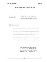 Kế toán TSCĐ ở công ty giày thụy khuê