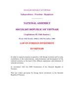 Law on Foreingn investment in Viet Nam SUA2