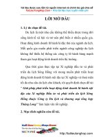 Giải pháp phát triển hoạt động kinh doanh lữ hành nội địa