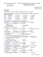 Đề thi tuyển sinh đại học, cao đẳng môn tiếng anh năm 2008 mã đề 978