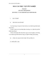 Kế toán thành phẩm bán hàng và xác định kết quả kinh doanh