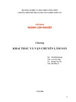 Khai thác và vận chuyển lâm sản