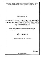 Nghiên cứu cấu trúc hệ thống viễn thông mặt đất để sử dụng hiệu quả vệ tinh vinasat