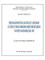 Nâng cao năng lực cạnh tranh của Công ty Travel Indochina trong thu hút khách vào VN