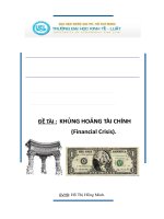 Khủng hoảng tài chính