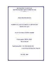  Luận văn thạc sỹ nông nghiệp 