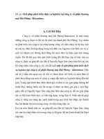 một số giải pháp phát triển dịch vụ logistics tại công ty cổ phần thương mại Hải Phòng - Hanosimex