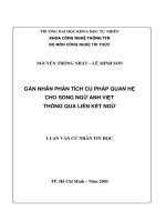 Gán nhãn phân tích cú pháp quan hệ cho song ngữ Anh-Việt thông qua liên kết ngữ