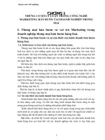 Phân tích và đánh giá thực trạng tình hình vận hành công nghệ Marketing bán buôn hàng hạt nhựa và sắt thép tại công ty cung ứng dịch vụ