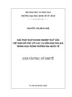 Giải pháp giúp doanh nghiệp Thủy sản Việt Nam đối phó với các vụ kiện bán phá giá