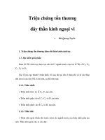 triệu chứng tổn thương dây thần kinh ngoại vi