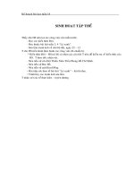 Tài liệu Giờ sinh hoạt tập thể lớp 3 - tuần 18