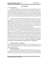 Phân tích mối quan hệ giữa phát triển du lịch và môi trường tại khu du lịch Hồ Núi Cốc- Thái Nguyên