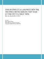 Ảnh hưởng của lạm phát đến TTCK Việt Nam – Lý thuyết và thực tiễn.pdf