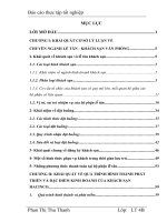 Khái quát về quá trình hình thành phát triển và đặc điểm kinh doanh của khách sạn HACINCO