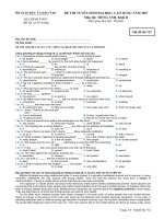 Đề thi tuyển sinh đại học, cao đẳng môn tiếng anh năm 2007 mã đề 732