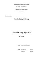 Tìm hiểu công nghệ 3G HSPA