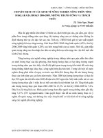 Chuyển dịch cơ cấu kinh tế nông nghiệp, nông thôn tỉnh đắklắk giai đoạn 2006-2009, những thành công và thách thức