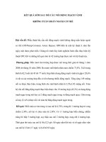 Kết quả sớm sau mổ câù nối động mạch vành không tuần hoàn ngoài cơ thể