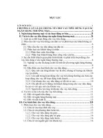 Mở rộng hoạt động cho vay tiêu dùng tại ngân hàng Đầu tư và phát triển Việt Nam chi nhánh Quang Trung