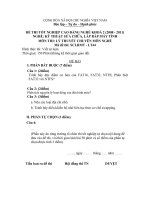 Đề thi lý thuyết kỹ thuật sửa chữa, lắp ráp máy tính 44