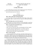 Đề thi luật công chức