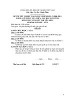 Đề thi lý thuyết kỹ thuật sửa chữa, lắp ráp máy tính 19