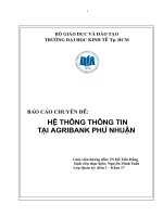 Hệ thống thông tin tại Agribank phú nhuận