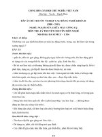 Đáp án Nguội sửa chữa máy công cụ 16