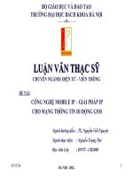 Công nghệ mobile IP- Giải pháp IP cho mạng thông tin di động