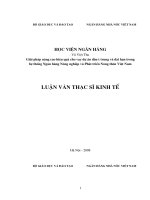 Giải pháp nâng  cao hiệu quả cho vay dự án đầu tư trung và dai hạn trong hệ thống Agribank